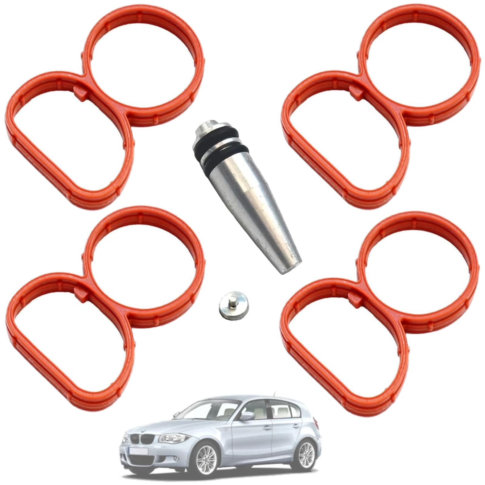 Twowinds Swirl Flap Plug with Gaskets Removal Fix Blanks Delete Plug (4 cylinders) N47 E81 E87 E88 E82 E90 E60 11618507239, 11617801438