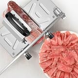 Holdfiturn Manual Frozen Meat Slicer 44.5x15cm Adjustable Thickness view 2