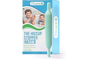 Hiccup Straw by Tilcare - Natural Remedy for Hiccups in Children and Adults - Food-Grade Anti-Hiccup Device for at Home and Travel