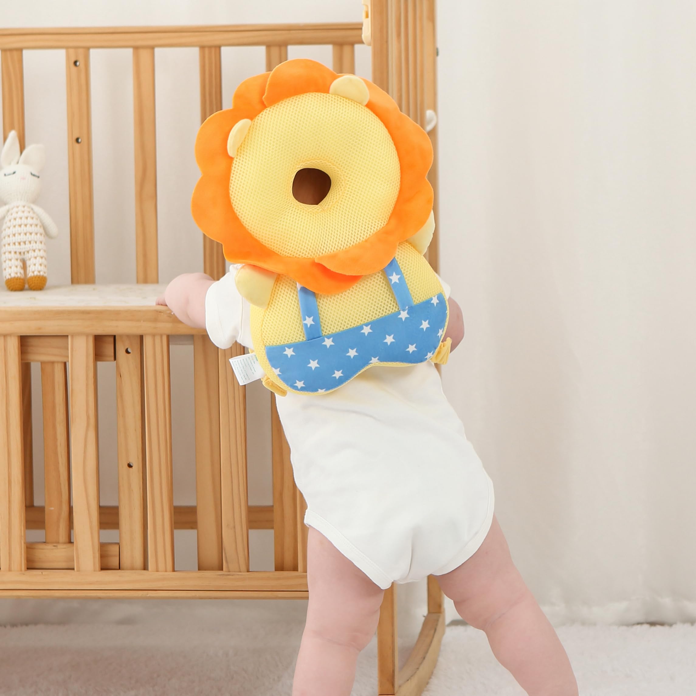 Baby Head Protector Backpack - Soft & Lightweight Head Protection Pillow for Bebe Walking and Crawling
