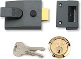 Yale P-89-DMG-PB-60 Deadlocking Nightlatch Dark Metallic Finish Brass Cylinder view 2