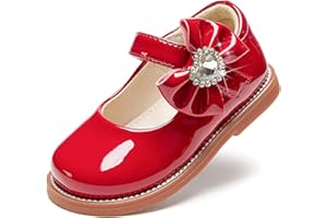 PHIRAMIN Toddler Girl Mary Jane Student Oxford Shoes-Little Girl School Uniform Shoes for Wedding Party