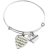 Gift for Grandma from Granddaughter, The love between a Grandmother and a Granddaughter is forever bracelet