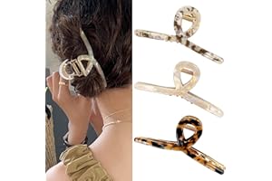 Big Hair Claw Clips Butterfly Hair Clips for Women 4.5" Acetate Claw Clips Large Metal Hair Clip for Girls Hair Accessories f