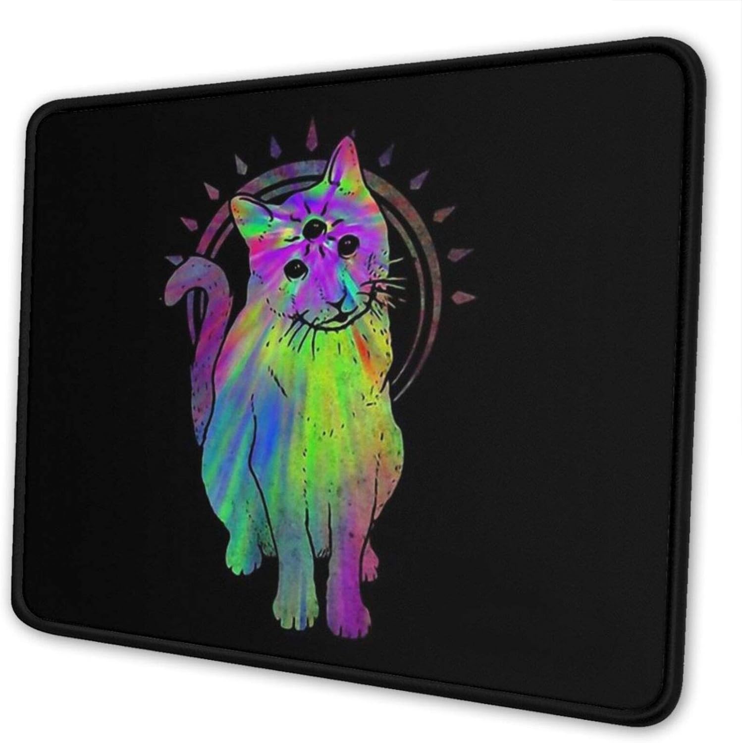 Psychic Psychedelic Cat Mouse Pad Gaming Mouse Pad Non