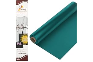 Firefly Craft Regular Teal, Heat Transfer Vinyl for Shirts - Iron on Vinyl for Cricut & Silhouette Heat Press Vinyl for Shirt Transfers - Iron on HTV Vinyl - 3 Pieces, 12" X 20" (5 Feet) Each