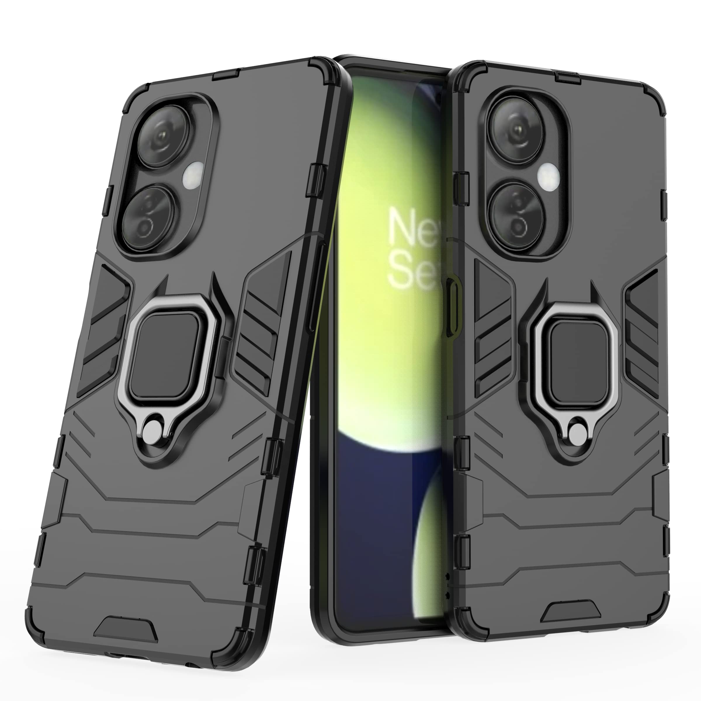 IMIRST Phone Case for 1+ Nord CE 3 Lite/Nord N30 / Oppo K11x - Heavy Duty Shock-Absorbing Scratch-Resistant Sleek Robust Protective Cover Compatible with OnePlus Nord CE 3 Lite. HB Black โ image 1