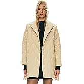 Orolay Women's Oversized Quilted Puffer Jacket Lightweight Insulated Casual Long Sleeve Padded Coat with Pockets