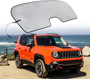 Custom Fit Windshield Sun Shade For Jeep Renegade BU 2014-2020 - Front Visor SunShade