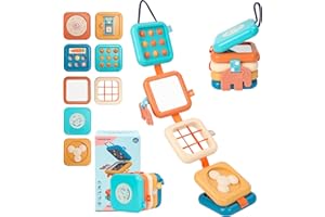 GRESEESM Montessori Sensory Toys for 1 Year Old, Toddlers Busy Board Baby Toys Gifts for 1 Year Old Boy Girl, Airplane/Plane/Car Travel Activities, Easter Basket & Stocking Stuffers