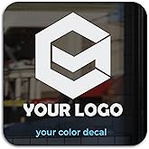 Custom Logo Stickers - Business Branding Logo Decals - Vinyl Wall Stickers & Window Signs for Business, Home, Office - Weatherproof & Long-Lasting