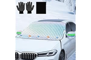 COJOSQC Car Windshield Sun Shade, Ice and Snow Cover, UV Protection, Heat Blocker, All-Weather, Durable, Easy to Install, Perfect for Hot Summers and Frosty Winters, Blocks Snow and UV