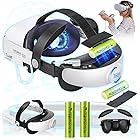 KKCOBVR Q2 Head Strap for Oculus Meta Quest 2 with 5200mA Battery Pack - Replacement Elite Strap Adjustable Rechargeable Exte