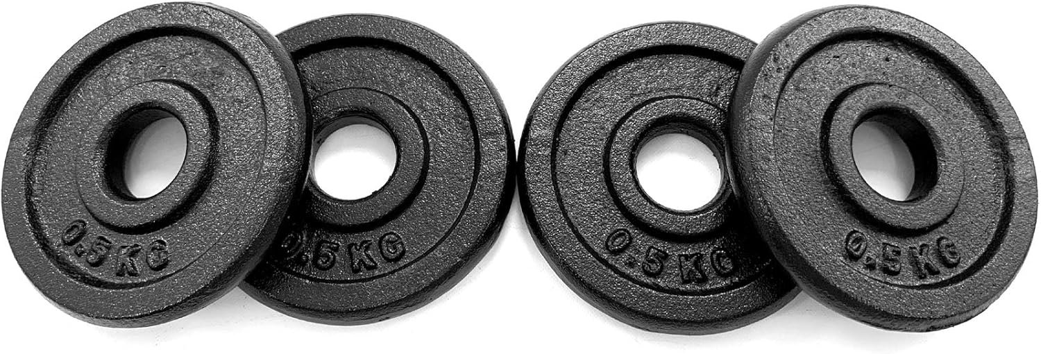 TnP Distribution Round Cast Iron 1" Standard Weight Plates Disc 0.5KG