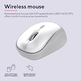 Trust Ody II Silent Wireless Keyboard and Mouse UK QWERTY White view 6