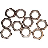 10 Pack Quality US Thread 3/8 inch x 32 Potentiometer Nuts for Guitar Pots or Jacks