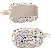 TSOTMO Dog Groomer Gift Hair Stylist Pet Grooming Makeup Bag Dog Groomer Survival Kit Cosmetic Bag for Animal Hairdresser Gift (Dog Groomer Bag)