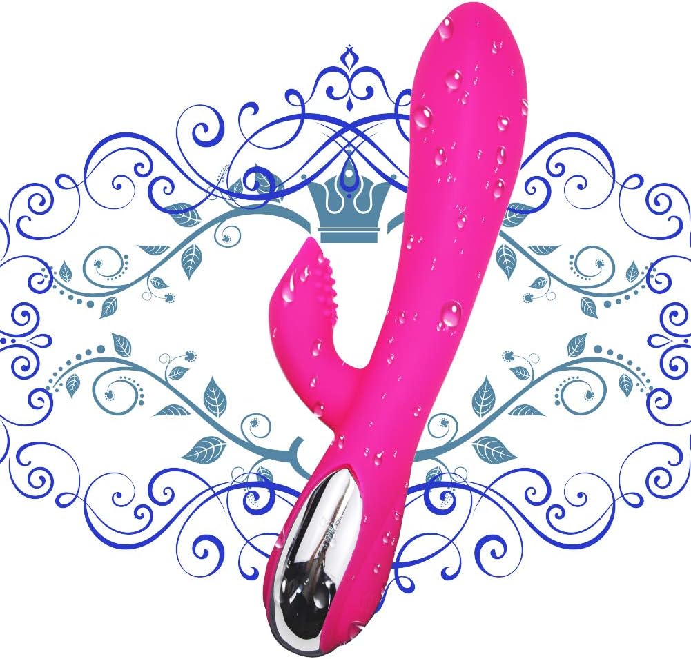 Waterproof Rabbit Vibrantor for Women with Dual Motors 12 Powerful Vibranting Modes for Intense Clitt Orgasmn, Paloqueth Rechargeable Clitorial Vibrartor Stmulator for Couples Play Whisper Quiet