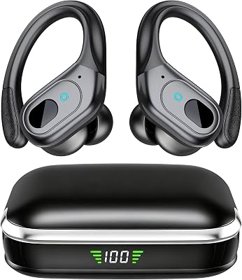 Auriculares inalámbricos Bluetooth 5.4, Earbuds de cancelación de Ruido con Tiempo de reproducción de 75 Horas, Pantalla de alimentación led, Auriculares Impermeables IPX7