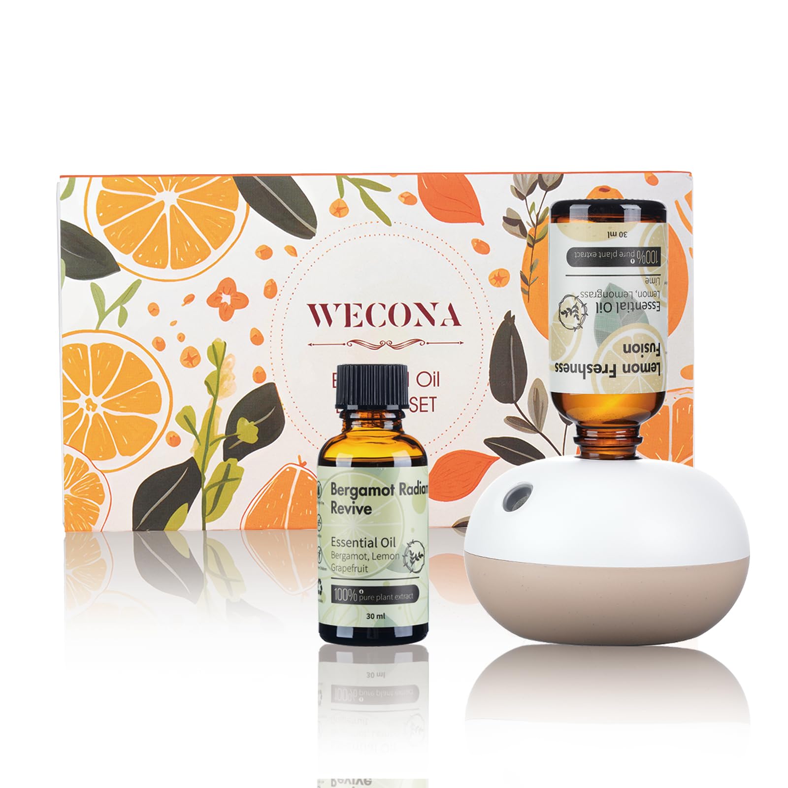 Photo 1 of Rechargeable Waterless Oil Diffuser - 2 Mist Modes Essential Oil Diffusers with 2 Essential Oils(30ml) for Home,Car,Office - Scentiment Scent Diffuser Starter Kit