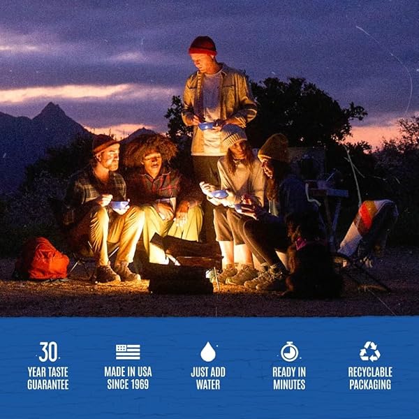 MOUNTAIN HOUSE BUFFALO-STYLE CHICKEN MAC & CHEESE FREEZE-DRIED FOOD FOR CAMPING, 8 SERVINGS, 30-YEAR SHELF-LIFE