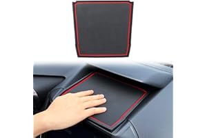JKCOVER Dashboard Mats Compatible with Subaru Crosstrek/Impreza 2018-2022 2023 and Subaru Forester 2019-2024 Accessories Center Console Liner Mats Inserts Rubber mats （Red）