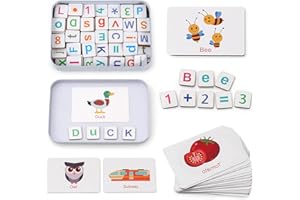 Coogam Magnetic Letters Numbers Alphabet Fridge Magnets ABC 123 Educational Toy Set Preschool Learning Spelling Counting Uppercase Lowercase Math for 3 4 5 Years Kid Toddler
