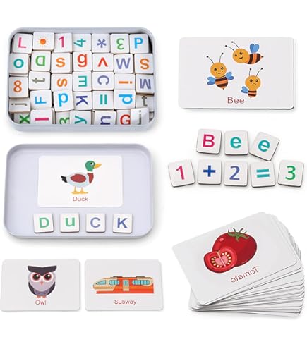 50 Magnets Magic E En Bois – Apprentissage Phonics – Jouet Éducatif Pour Enfants D'Âge Préscolaire