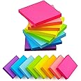 (16 Pads) 8 Pads 3x3 Sticky Notes and 8 Pads 1.5x2 Sticky Notes 8 Bright Multi Colors Self-Stick Notes 90 Sheet/Pad