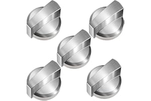 EIOLWJIEO WB03X25796 WB03T10326 Knob for GE Cooktop Knobs, Gas Stove Knobs Replace GE WB03T10326 AP5986232 PS11721433 4362262, Stove Top Knobs Fit GE Models PGP976SET1SS PGP959SET1SS etc, 5 Pack