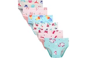 Sladatona Little Girls Soft Underwear Toddler Kids Breathable Comfort Panties