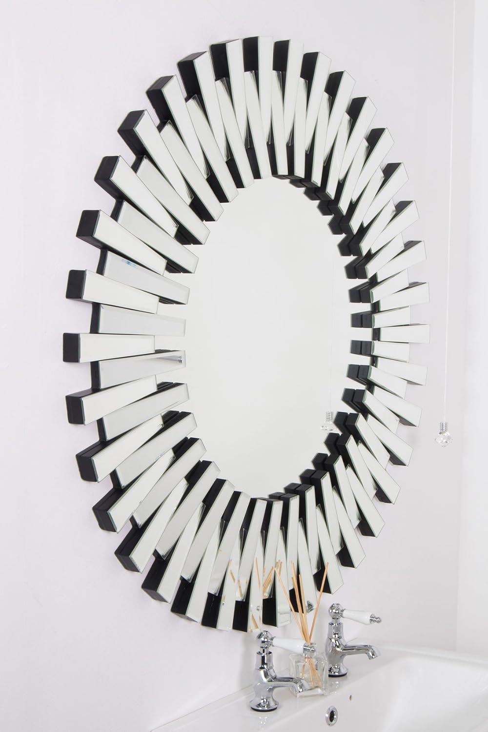 Silver Ornate Full Length Bevelled Dress Mirror, 3.5L x 91W cm - Image 4