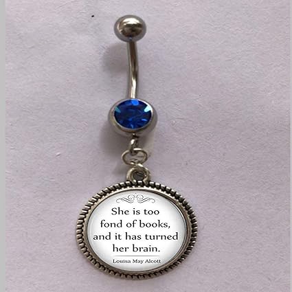 Elle Est Trop Passionnee De Livres Citation Nombril Livre Nombril Livre De Tout Amateur De Livre De Cadeau Bijoux Bibliothecaire Cadeau Livre Citation Belly Bague Amazon Fr Cuisine Maison