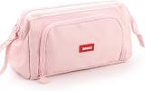 EASTHILL Large Pencil Case 100-pen Capacity Top/Front Opening Pouch