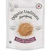 Organic Traditions Amla Powder, Canadian Owned, Indian Gooseberry, Amalaki - 200 Grams/7 Ounces