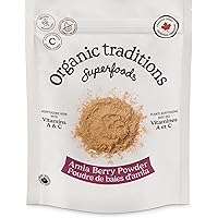 Organic Traditions Amla Powder, Canadian Owned, Indian Gooseberry, Amalaki - 200 Grams/7 Ounces