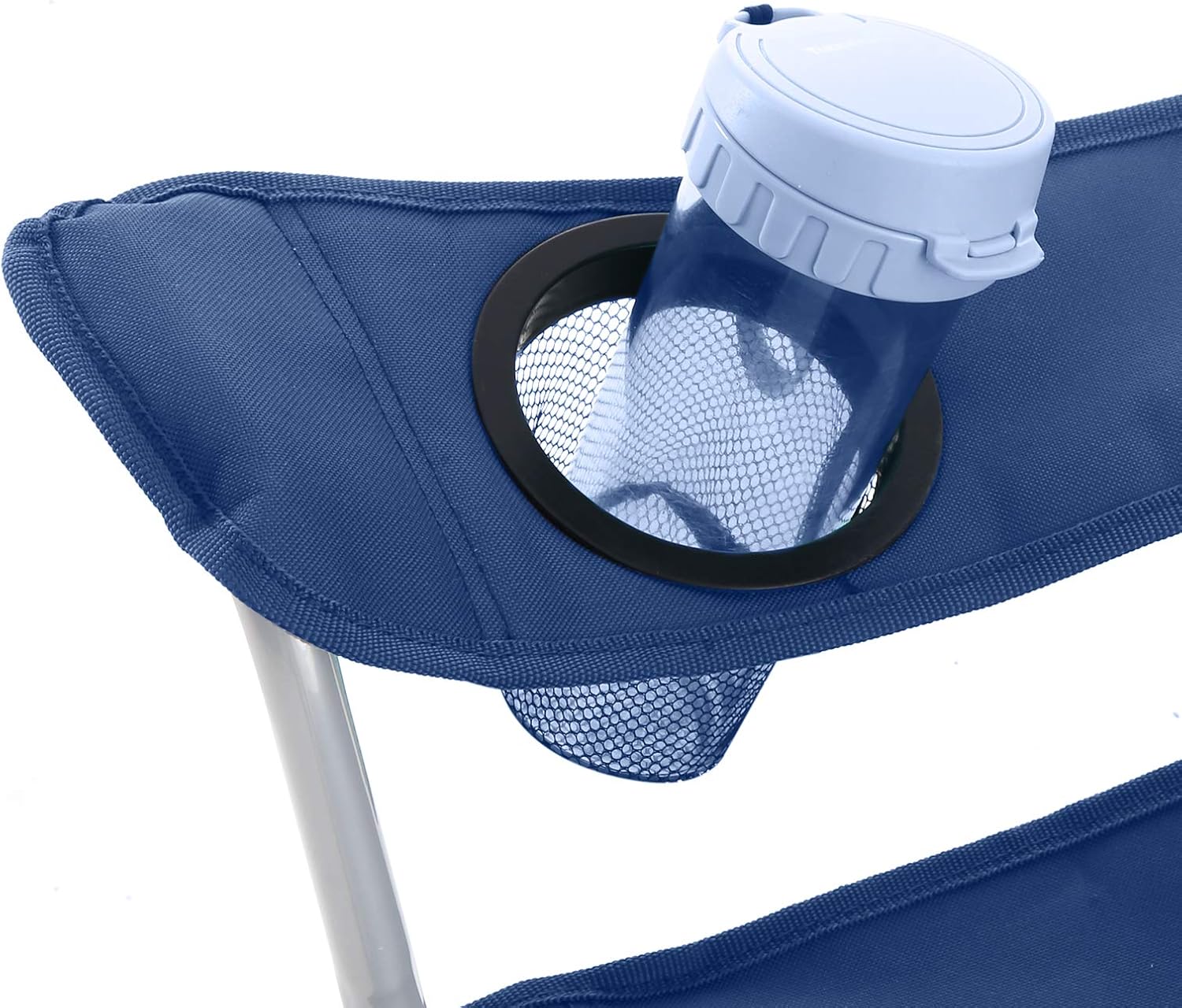 SONGMICS Folding Camping Chairs, Set of 2 Outdoor Chair, with Armrests, Cup Holder, Portable, 120 kg Capacity - Image 5