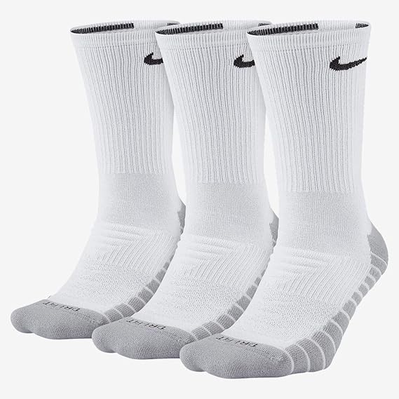 Amazon Co Jp ナイキ Nike 3p Dri Fit クッション クルー ソックス 3足セット Sx5547 100 ホワイト ウルフグレー 21 23cm 服 ファッション小物