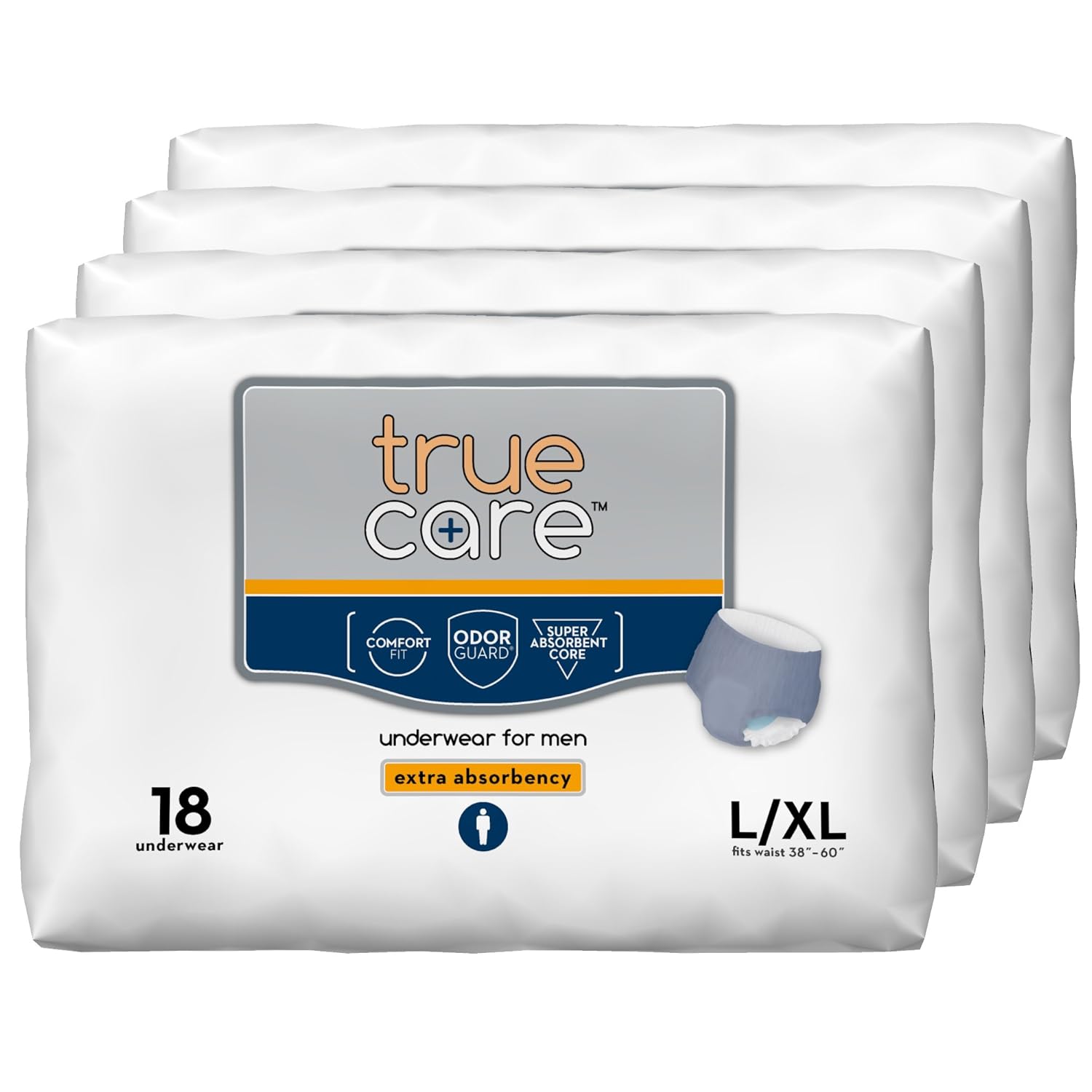 True Care Men’s Extra Absorbency Incontinence Underwear