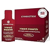 CYMBIOTIKA Heart Health Supplement with CoQ10, Red Yeast Rice & Inositol, Gluten Free Supplements to Support Circulation & Aging, Organic Orange Cream Flavor, 30 Pack