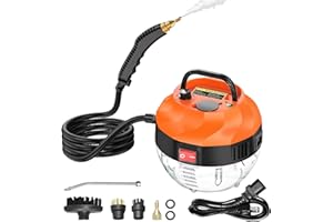 UANKOY Steam Cleaner,2500W Steam Cleaner, High Pressure Steamer for Cleaning, Handheld Portable Steam Cleaners for Home, Steamer for Car,Upholstery, Kitchen, Bathroom, Grout and Tile