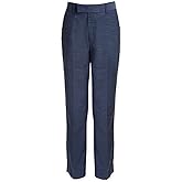Calvin Klein Boys Flat-Front Suit Dress Pant, Straight Leg Fit & Hemmed Bottom, Belt Loops & Functional Front Pockets