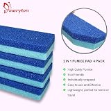 MARYTON Foot Pumice Stone Callus Remover Pack of 4 Blue for Smooth Feet view 2