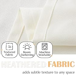 jinchan Faux Linen Kitchen Tie up Valance for