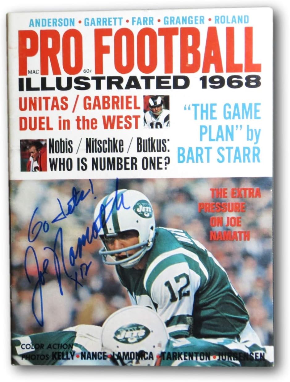 joe namath signed football