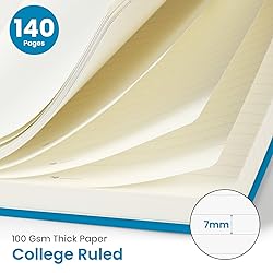 Lined Spiral Journal Notebook for Women & Men, 140