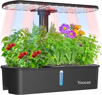 Yoocaa 12-Pod Hydroponics Growing System with LED Grow Light IGS-61