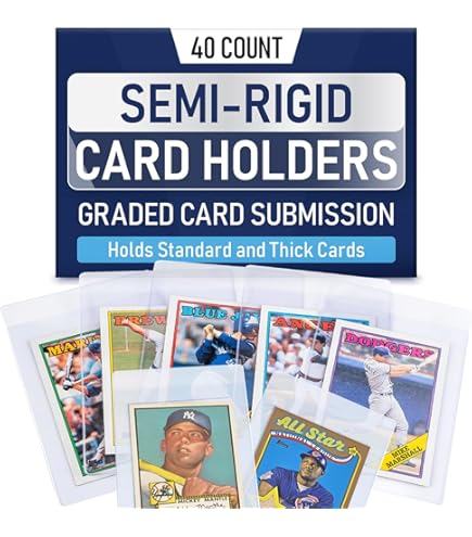 Amazon.com: Tabbed Card Sleeves with Easy Pull Tab for Top Loaders & Semi  Rigid Holders : Toys & Games