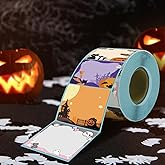 iEager Halloween 2 Inch Square Thermal Labels, Self-Adhesive Direct Thermal Label Stickers for Halloween Gifts, Home Decor, Name Tags, 300 Labels/Roll