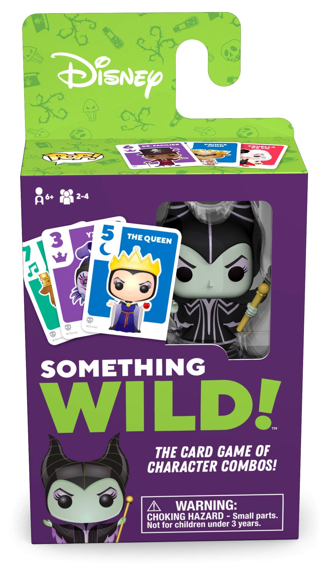 Funko Something Wild Family Card - Villains Disney(Includes Collectable Mini POP!) Ideal For Children Ages 6 And Up - Fun For The Whole Family Board Game 49356